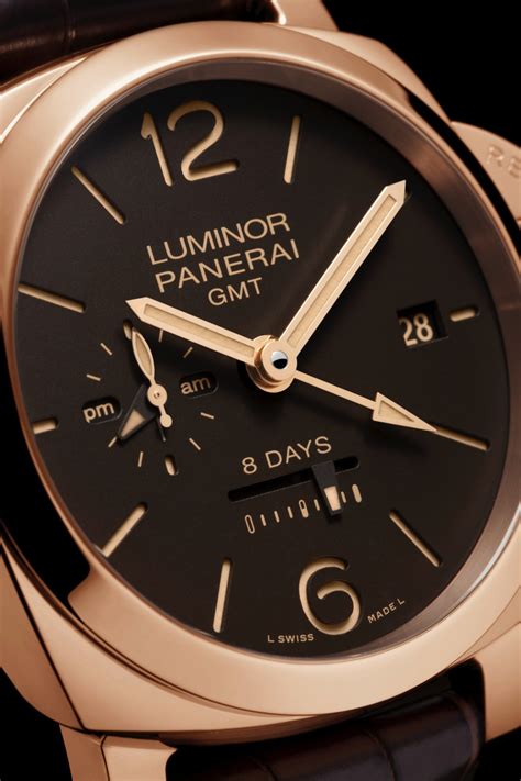 Panerai Luminor 1950 8 Days GMT Oro Rosso PAM 576 